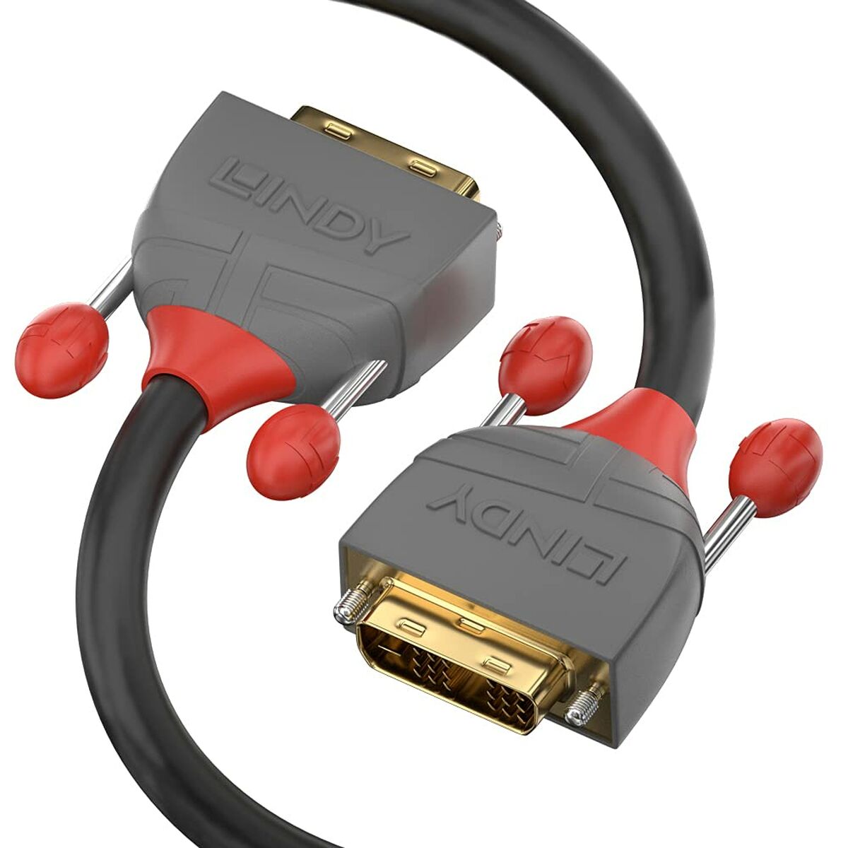 DVI-Kabel LINDY Sort 5 m